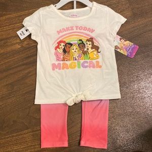 Toddler Girl’s Disney Princess 2pc Set